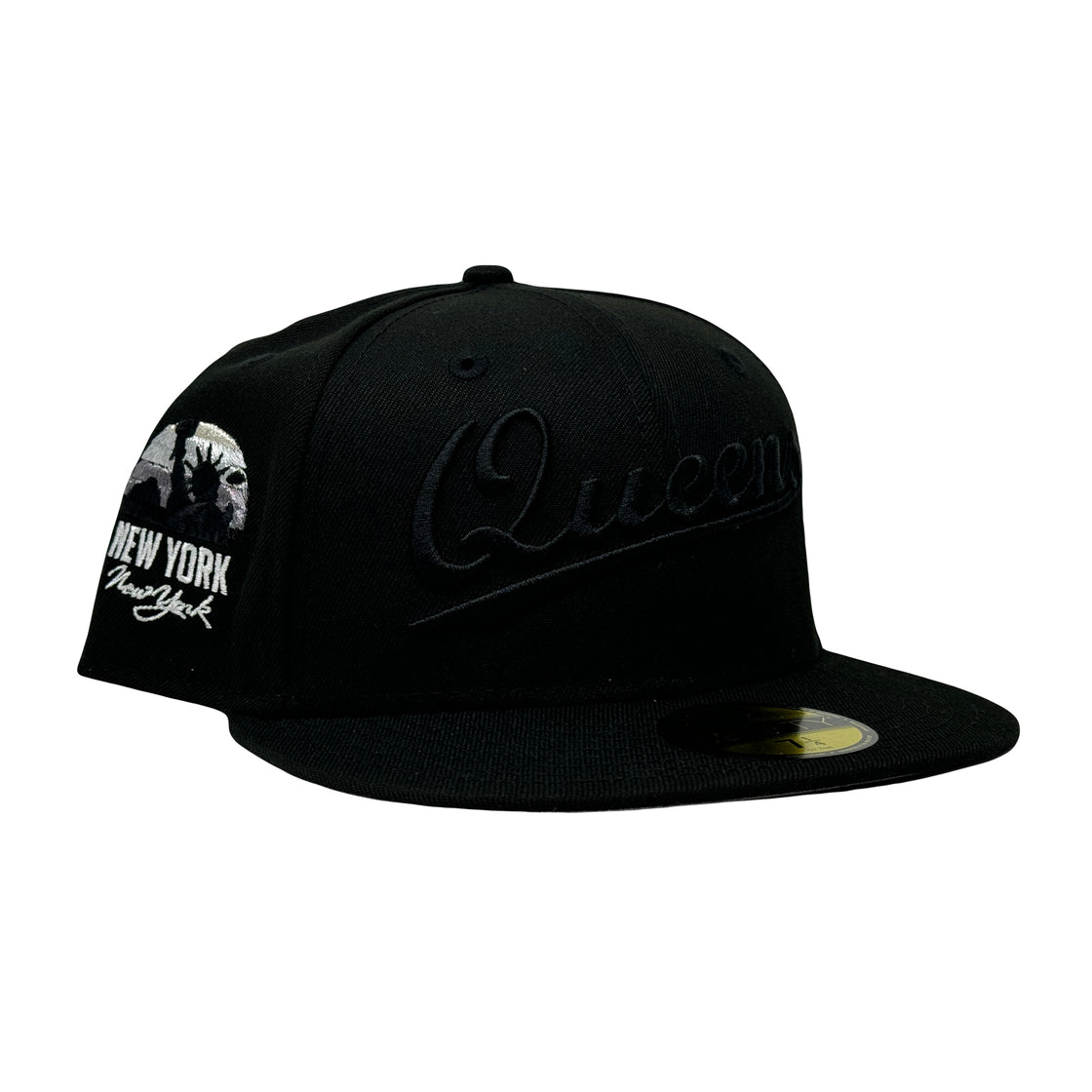 Queens New York Statue of Liberty Tonal Black 59Fifty New Era Fitted Hat