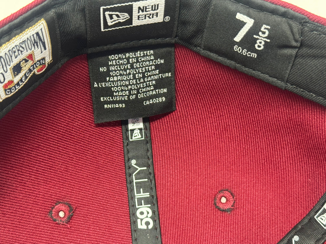 New York Yankees 1999 World Series Fitted Hats-Burgundy