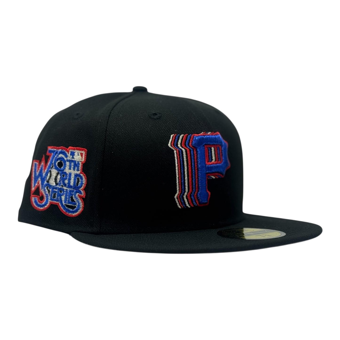Pittsburgh Pirates 1979 World Series Shadow Logo Fitted Hat-Black