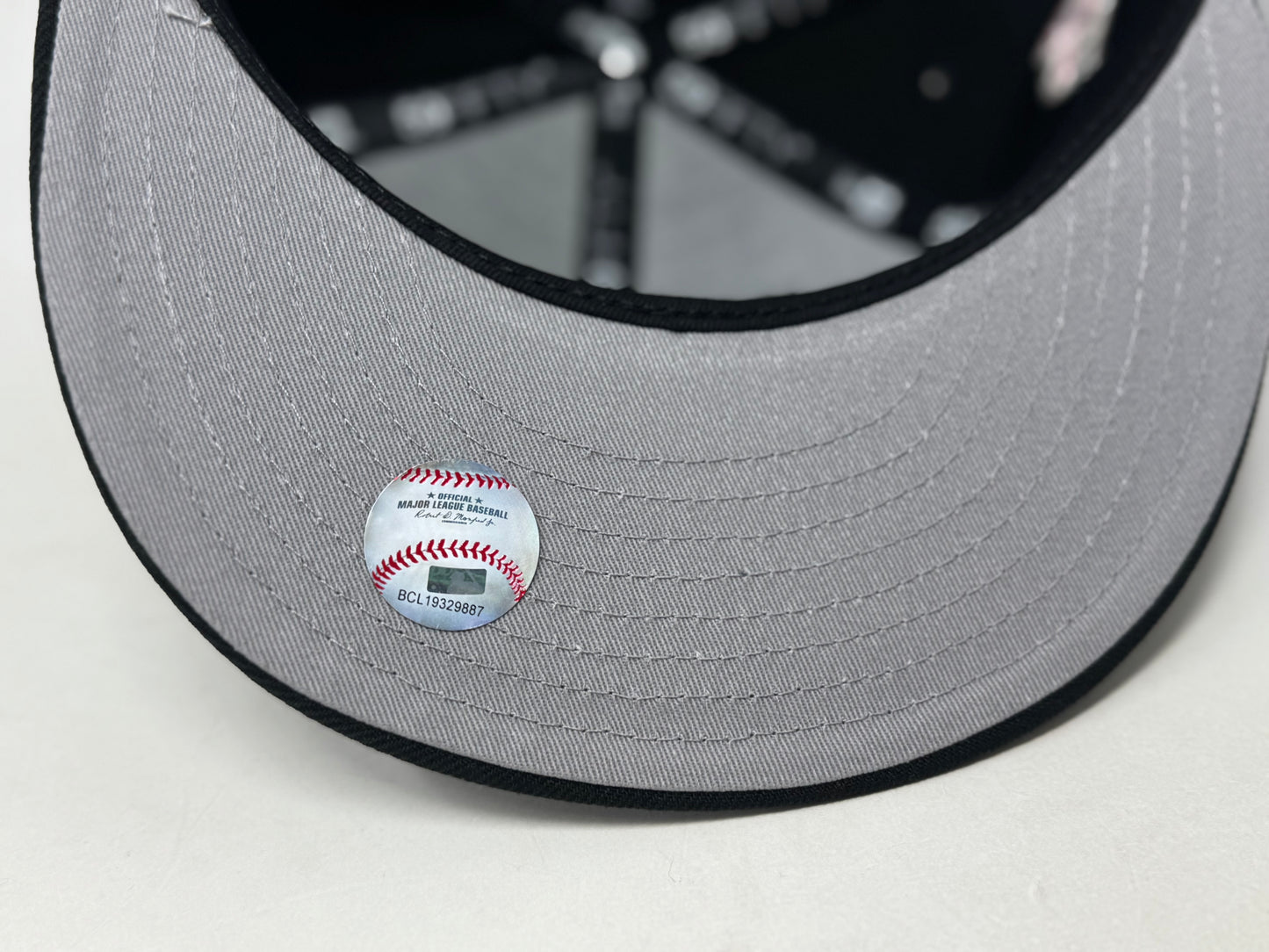Los Angeles Angels 35th Anniversary Fitted Hats-Black pink