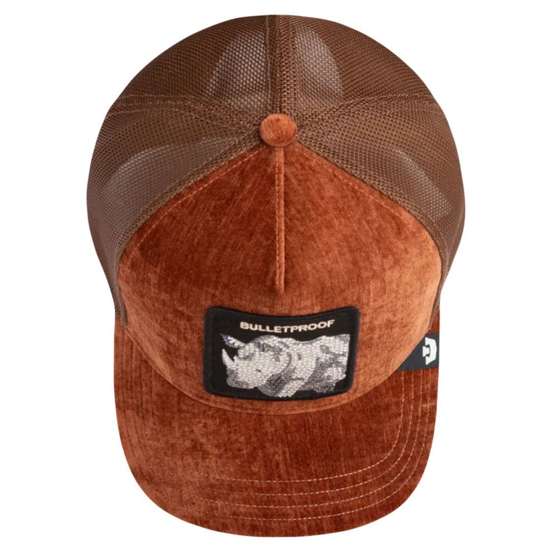 Rhinoceros Bulletproof Iced Rhino Jewel Tones The Farm Brown Trucker Hat