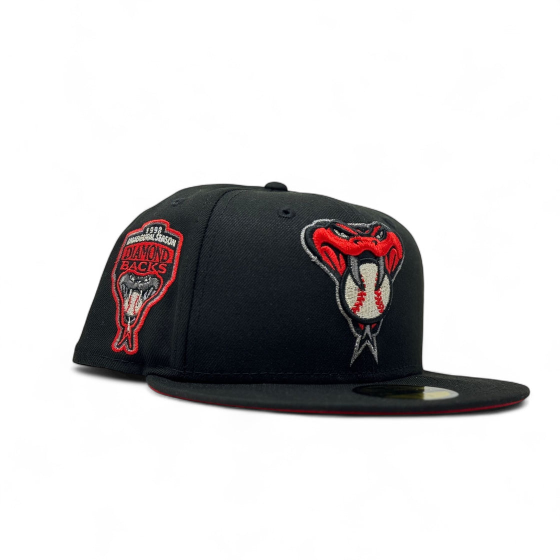 Arizona Diamondbacks 1998 Inaugural Season Red Brim Fitted Hats