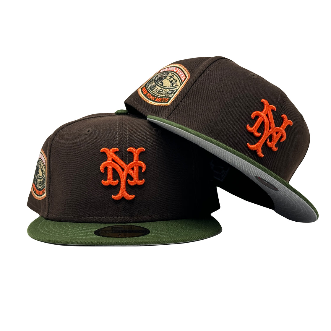 New York Mets 1969 World Series Brown Olive 59Fifty New Era Fitted Hat
