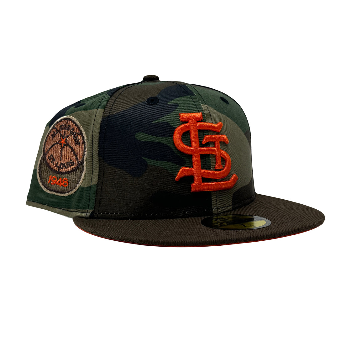 St. Louis Cardinals 1948 World Series Orange Brim New Era Fitted Hat