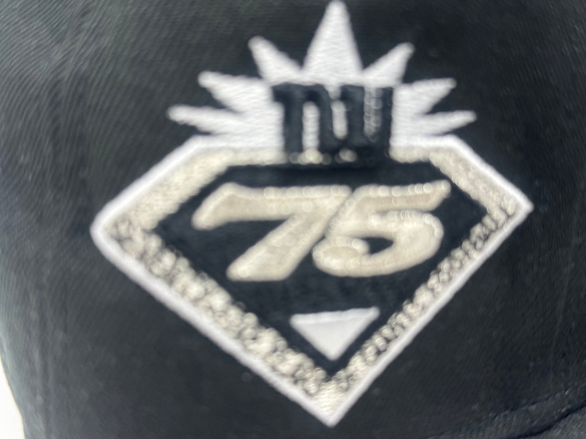 New York Giants 75th Anniversary NFL Fitted Hat-Black