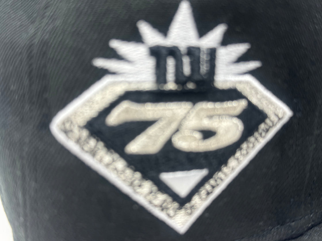 New York Giants 75th Anniversary NFL Fitted Hat-Black