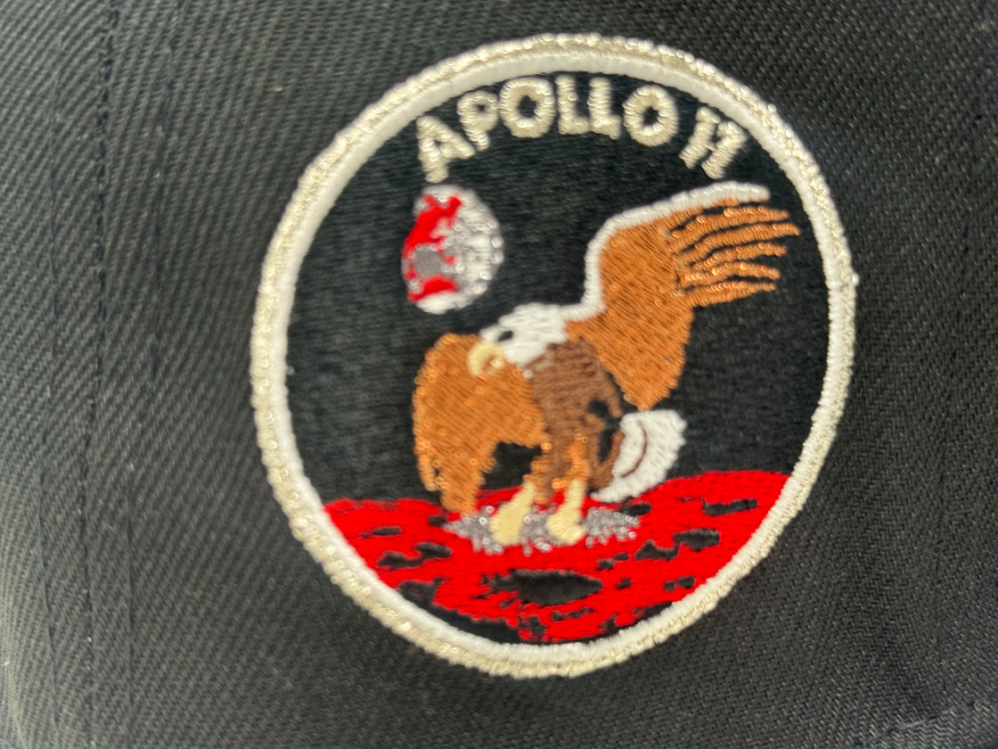 Houston Astros Apollo 11 Red Brim New Era Fitted Hat-Black