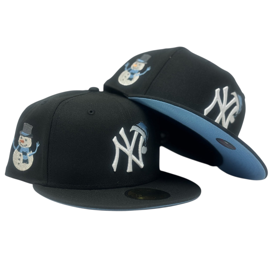 New York Yankees Santa Claus Snowman 59Fifty Fitted Hat-Black
