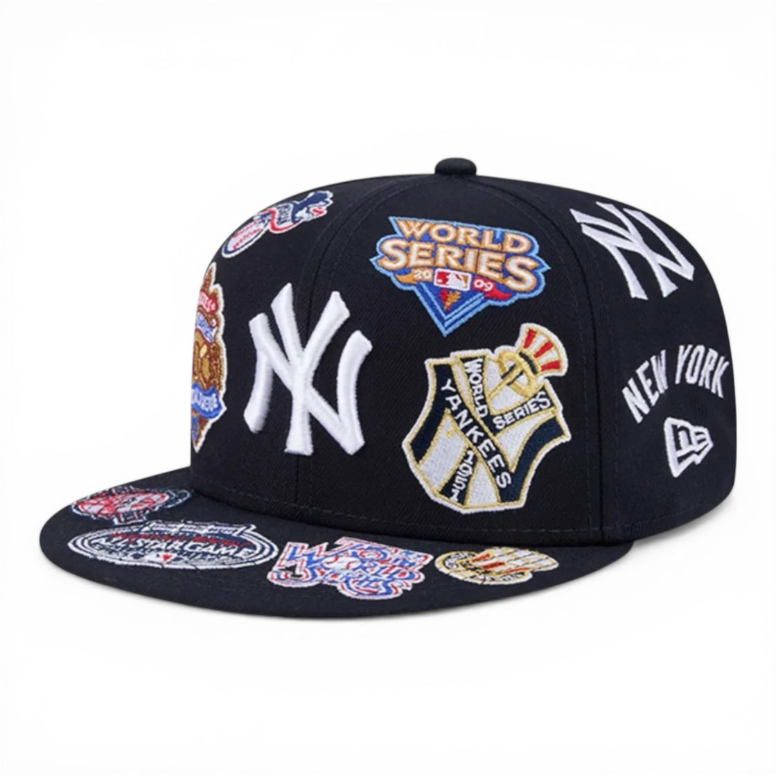 New York Yankees Patches All Over New Era 59FIFTY Fitted Hat