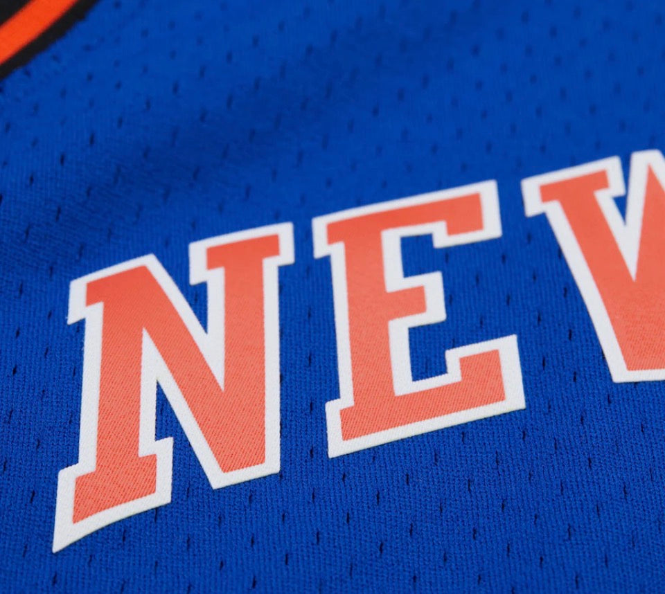 NBA Dark Jersey New York Knicks 2010 Carmelo Anthony  Blue Swingman