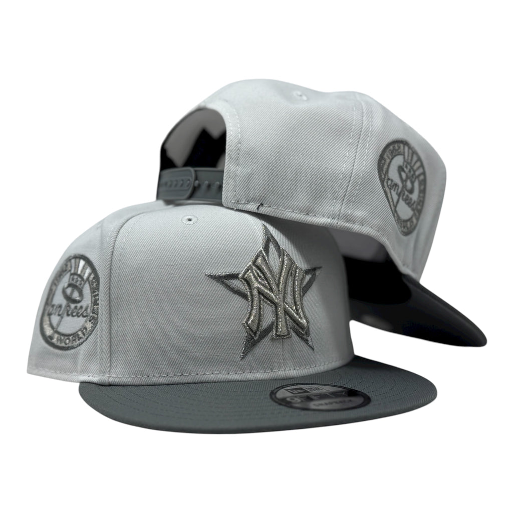 New York Yankees 1962 World Series Snapback Hats-White Crown/Grey Brim