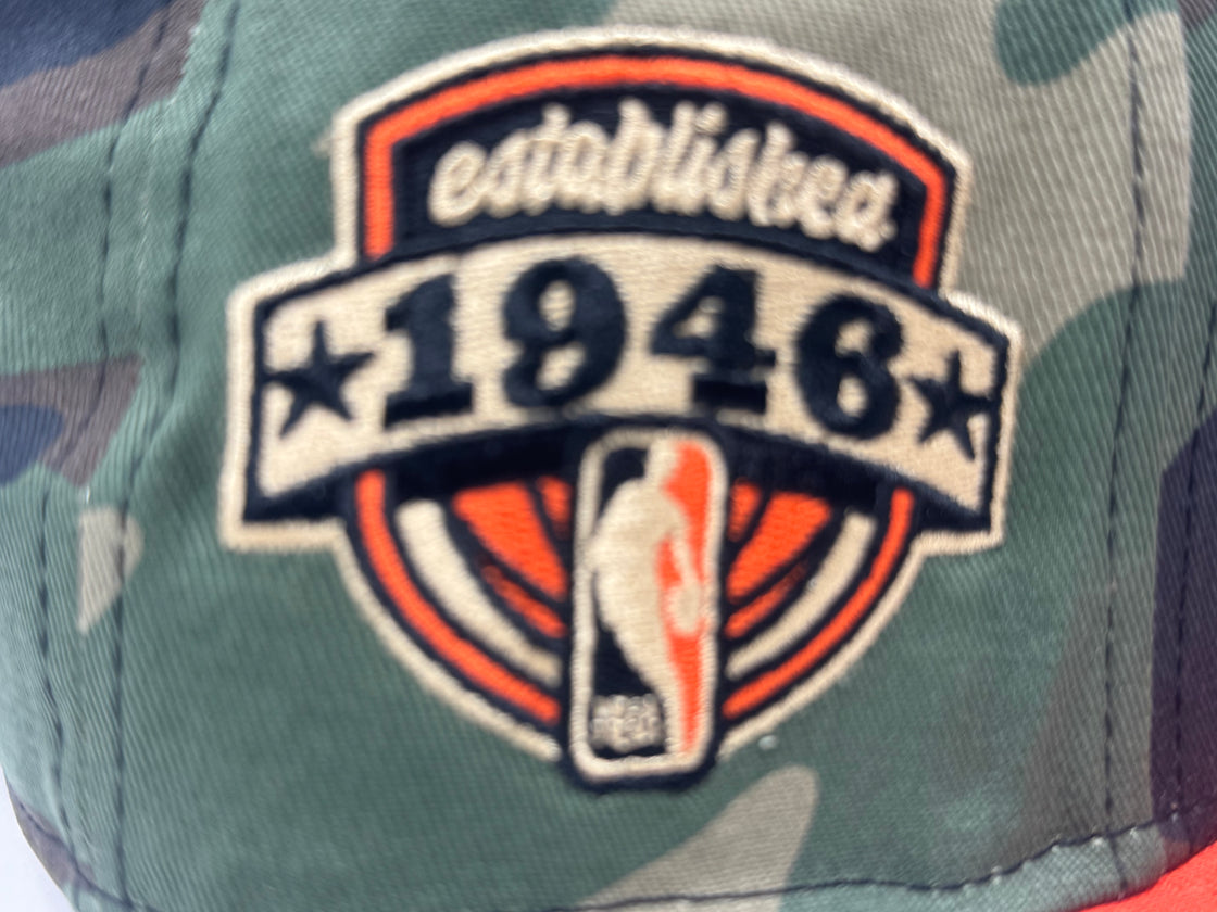 New York Knicks 1946 Established Fitted Hats-Camouflage Orange