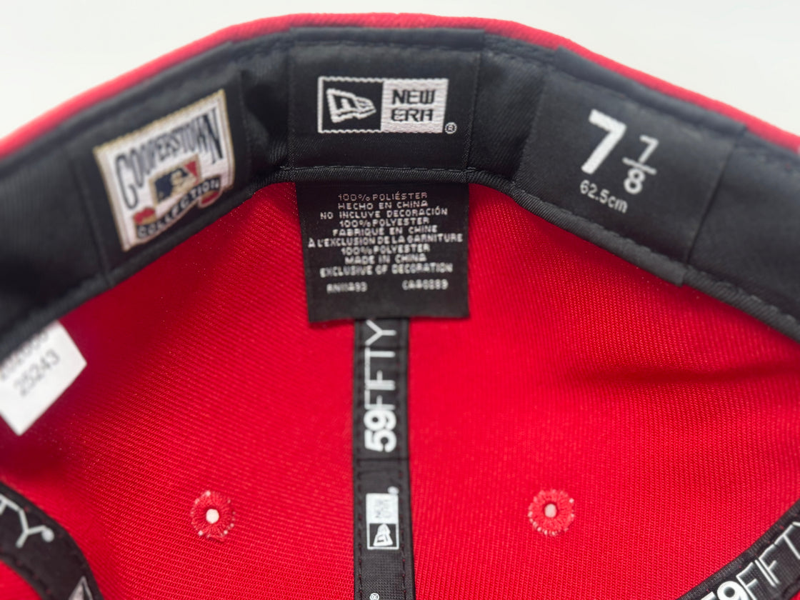 Los Angeles Angels 35th Anniversary Fitted Hat- Red Black