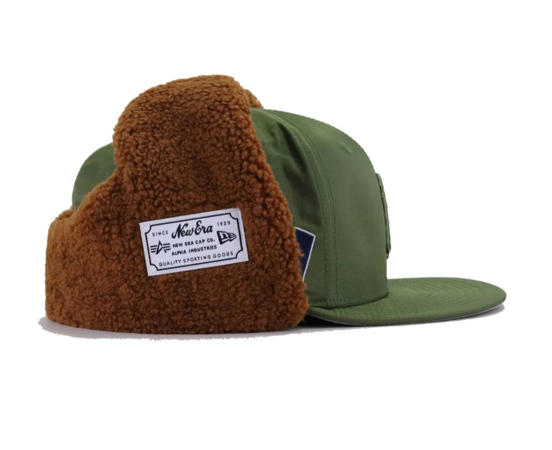 New York Yankees Alpha Industries Olive Green Dog Ear 59FIFTY Fitted
