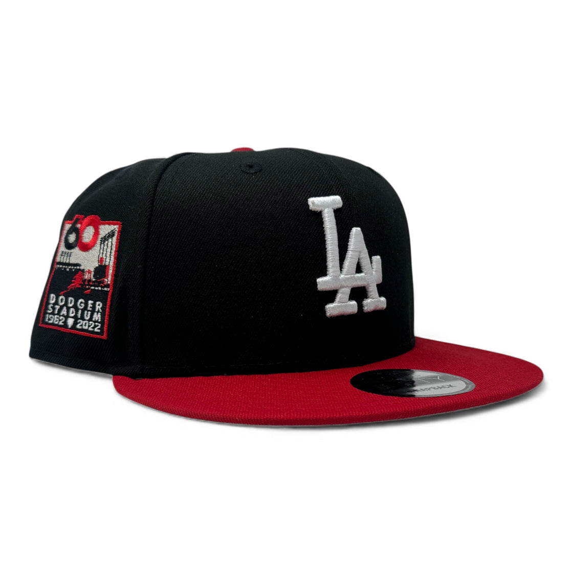 Los Angeles Dodgers 60th Anniversary Black/Red visor Snapback Hat
