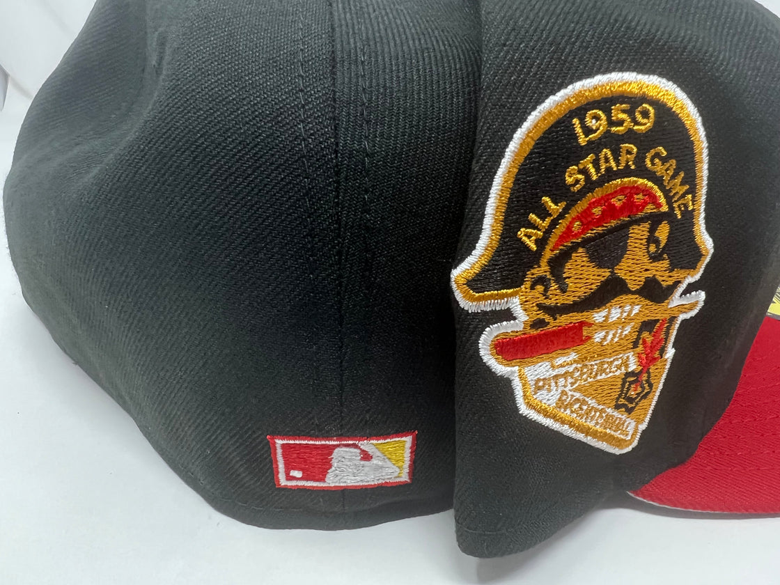 Black Red Pittsburgh Pirates 1959 All Star Game New Era Fitted Hat