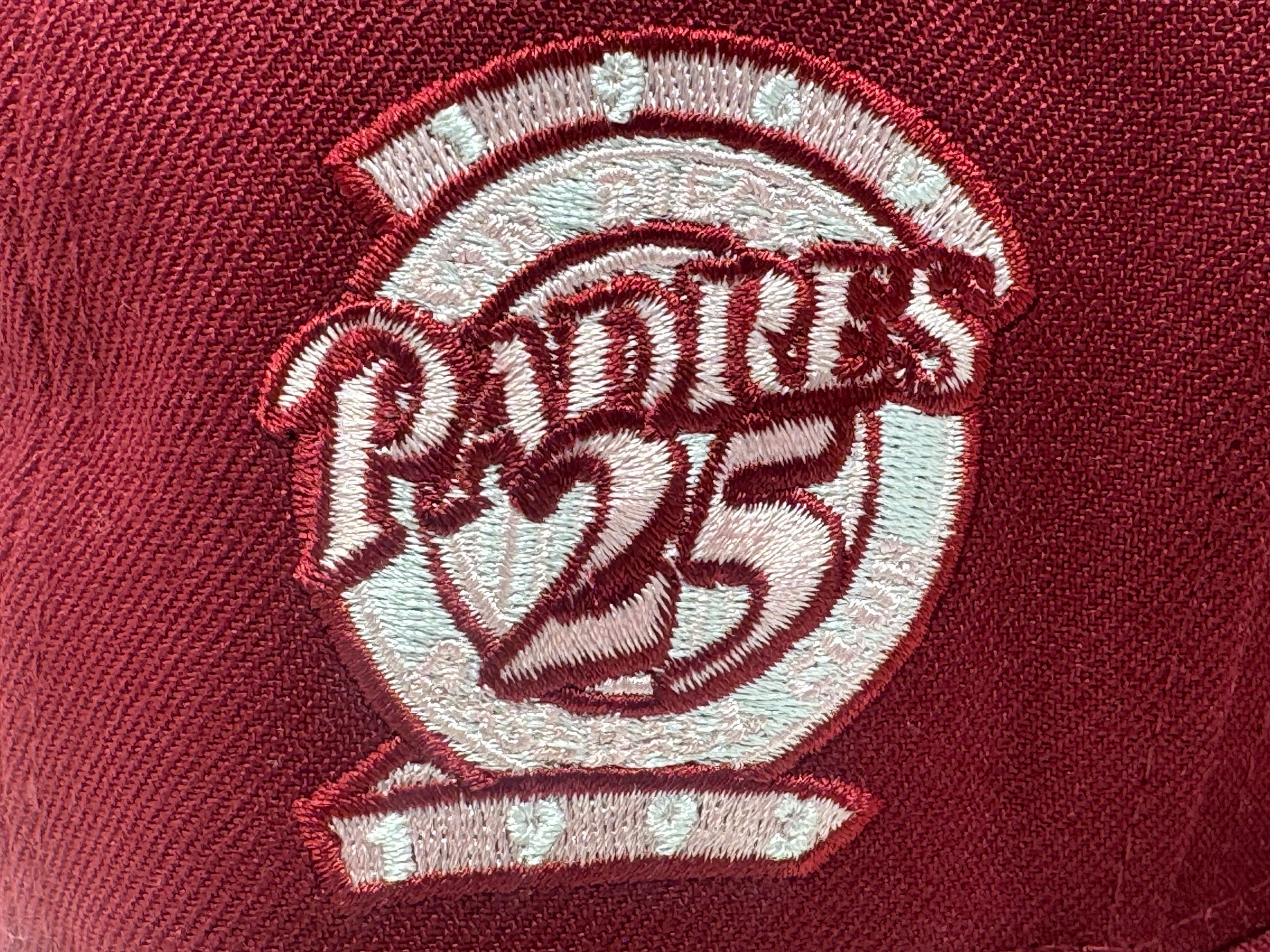 San Diego Padres 25th Anniversary Pink Brim New Era Fitted Hat-Burgundy