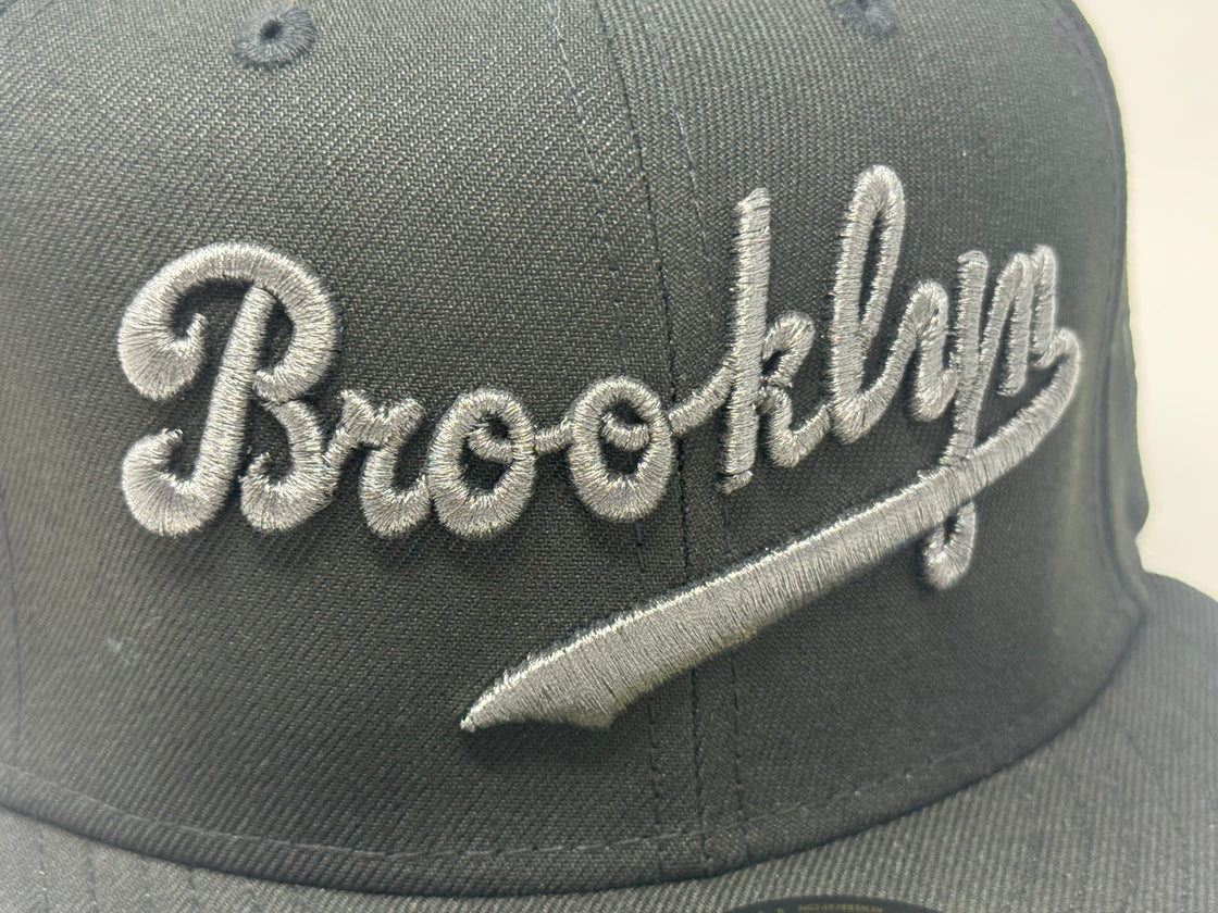 Brooklyn Dodgers Jackie Robinson New Era Fitted Hat-Black