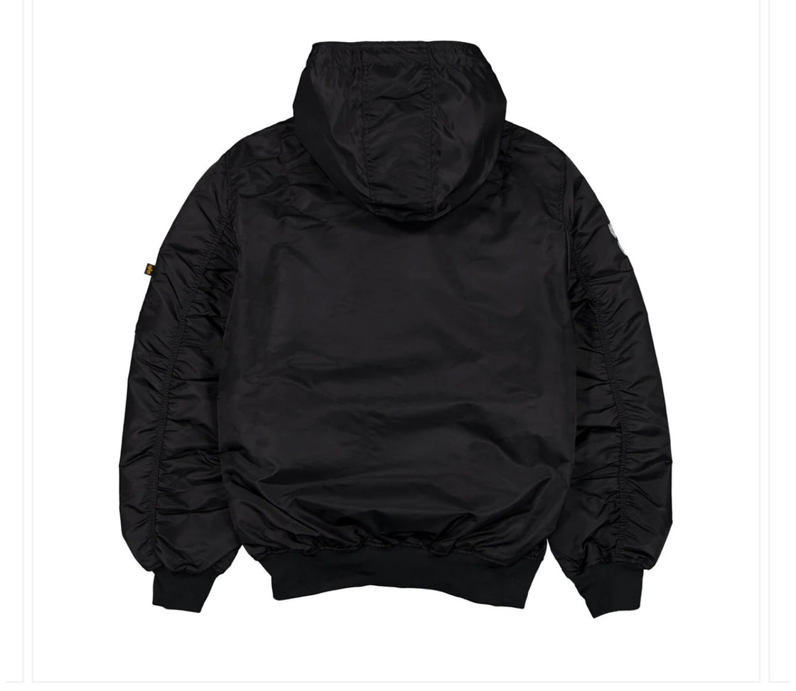 Alpha Industries Brooklyn Nets Hooded Bomber Jacket