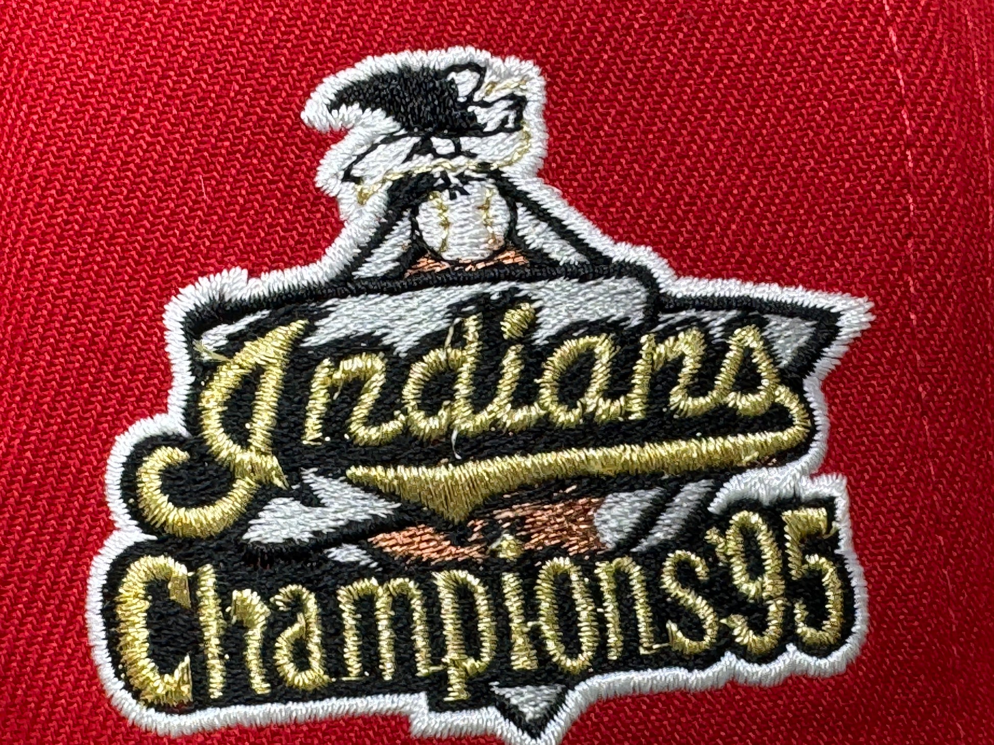 Cleveland Indians 1995 World Series Champions Ransom Note Pack New Era Fitted Hat