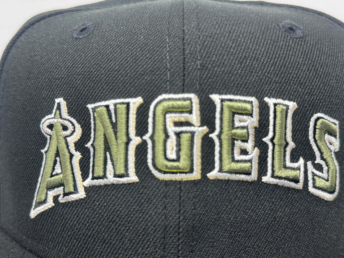 Los Angeles Angels 35th Anniversary New Era Fitted Hats-Black Olive