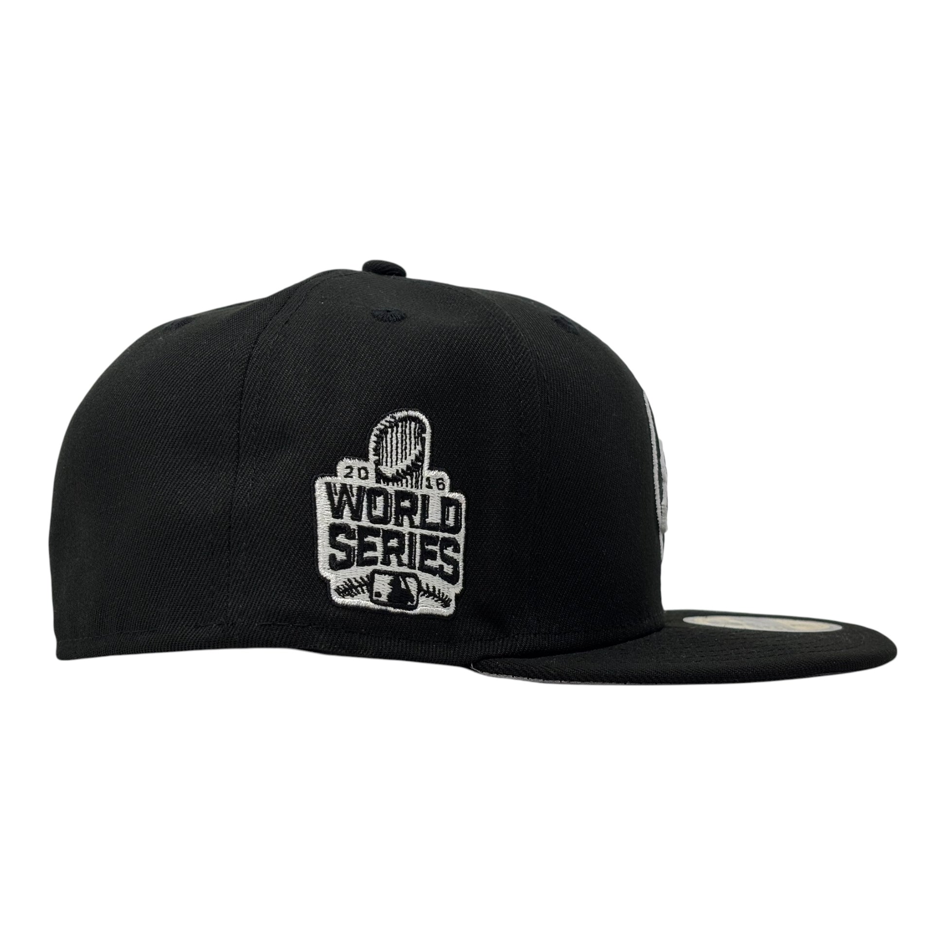 Chicago Cubs 2016 New Era Fitted Hat- Black