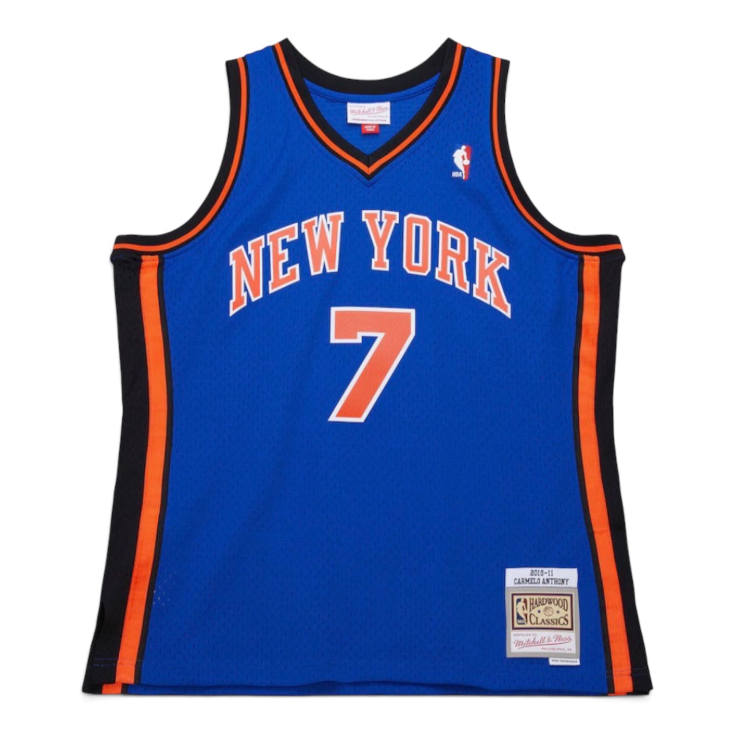 NBA Dark Jersey New York Knicks 2010 Carmelo Anthony  Blue Swingman