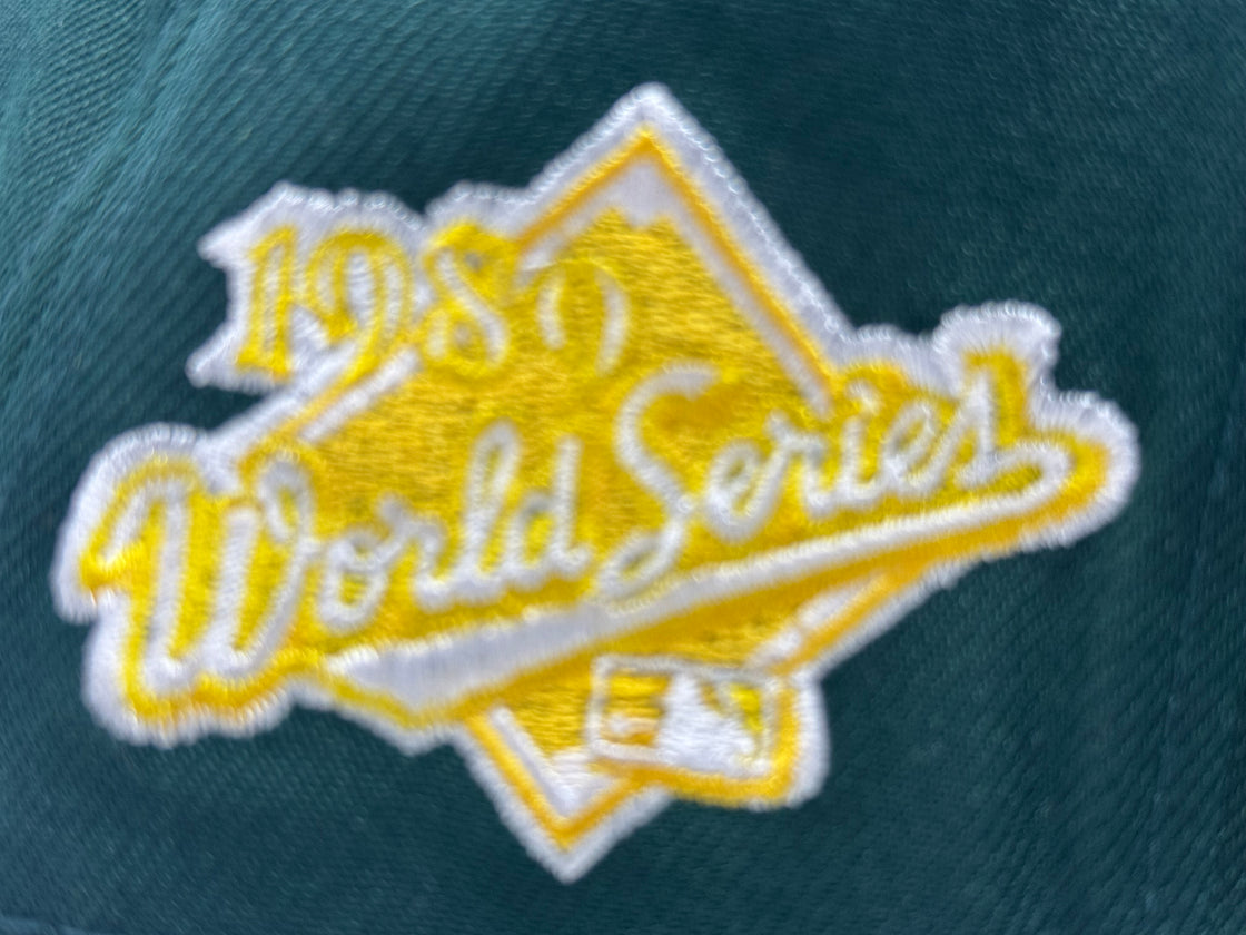 Oakland Athletics 1990 World Series Floral Print Fitted Hats