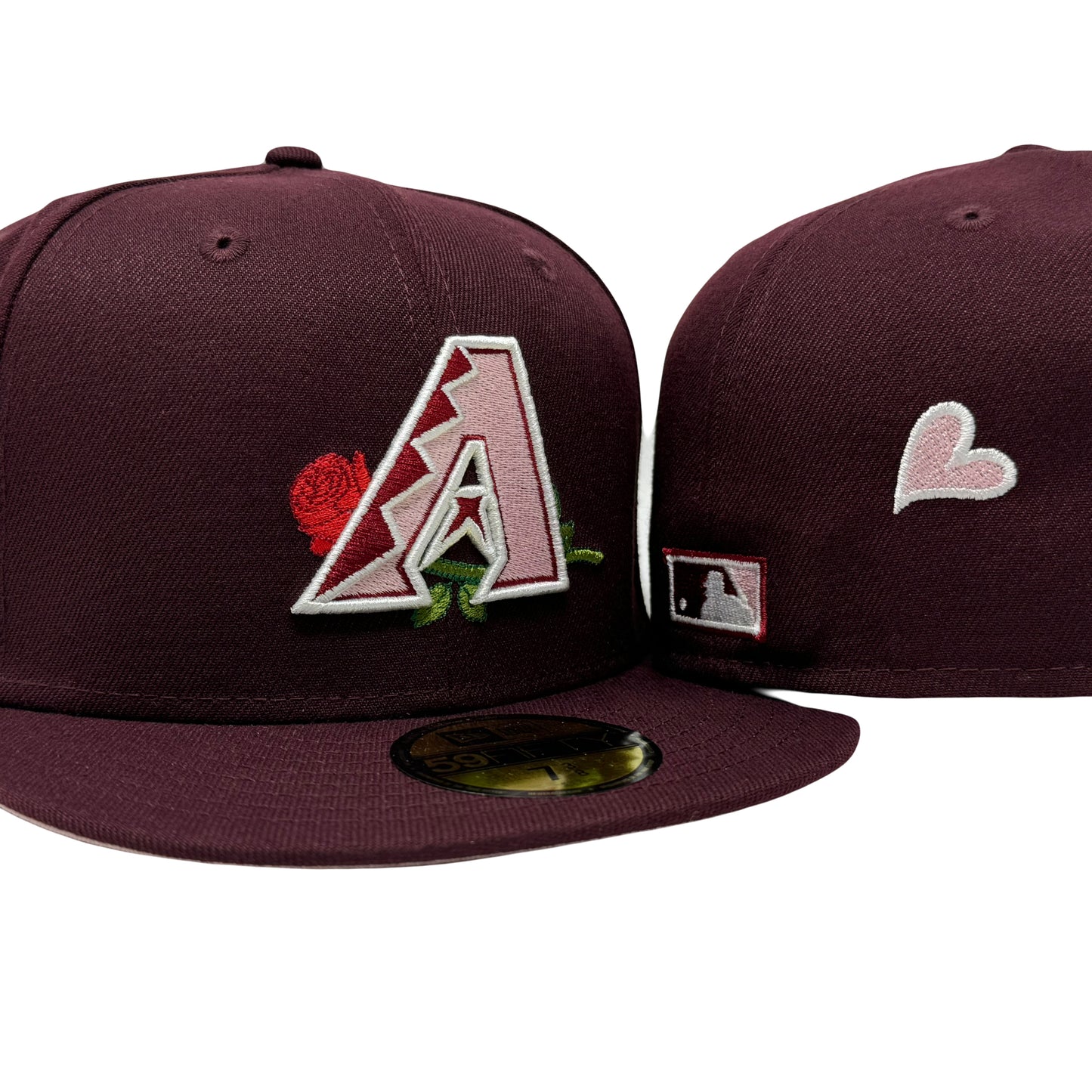 Arizona Diamondbacks 1998 Inaugural Season Valentine's Day Pack Maroon New Era Fitted Hat