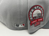 NY Mets Shea Stadium Two Shade of Gray 5950 New Era Fitted Hat