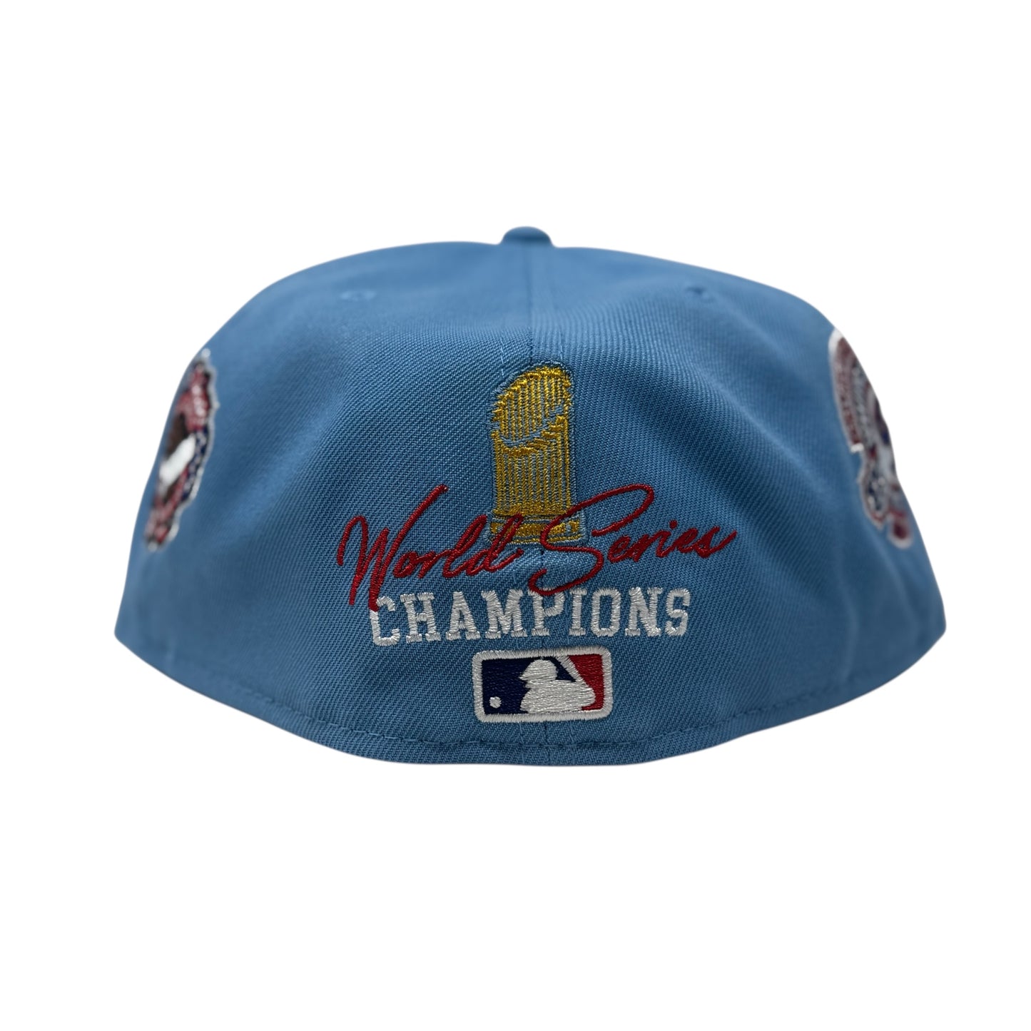 Chicago White Sox 3X Champions Multi Logo Fitted Hats-Sky Blue
