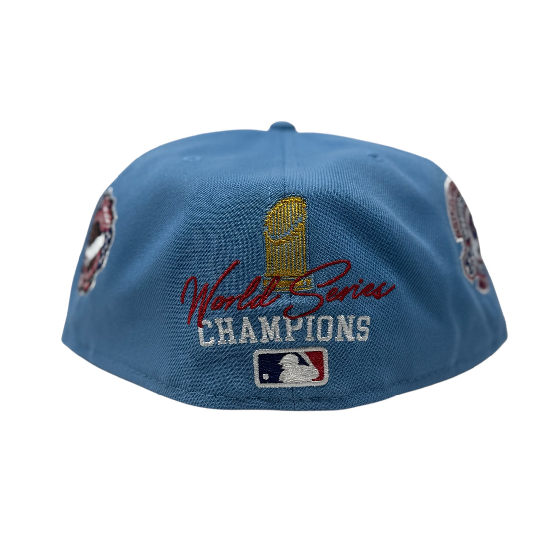 Chicago White Sox 3X Champions Multi Logo Fitted Hats-Sky Blue