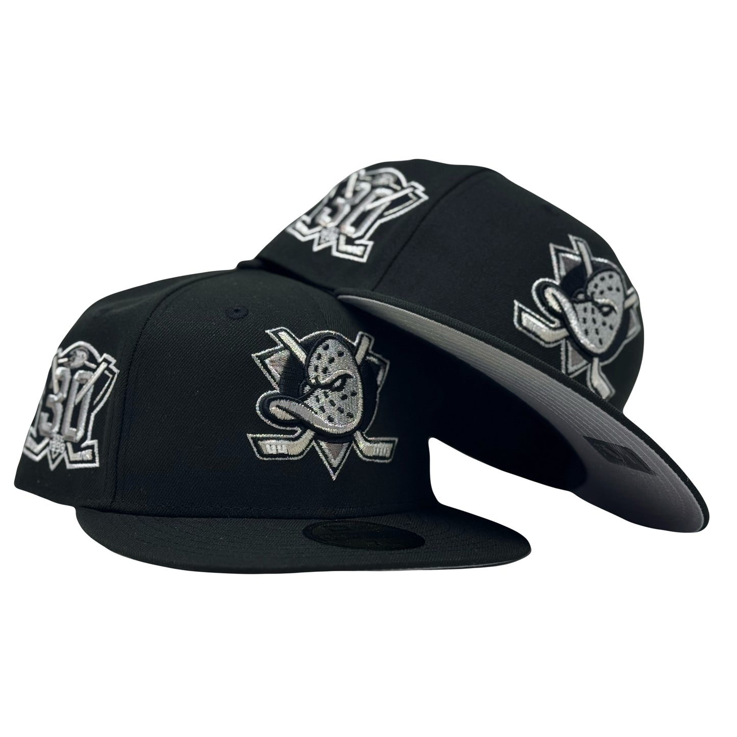 Anaheim Ducks 30th Anniversary 59FIFTY New Era Fitted Hats Black
