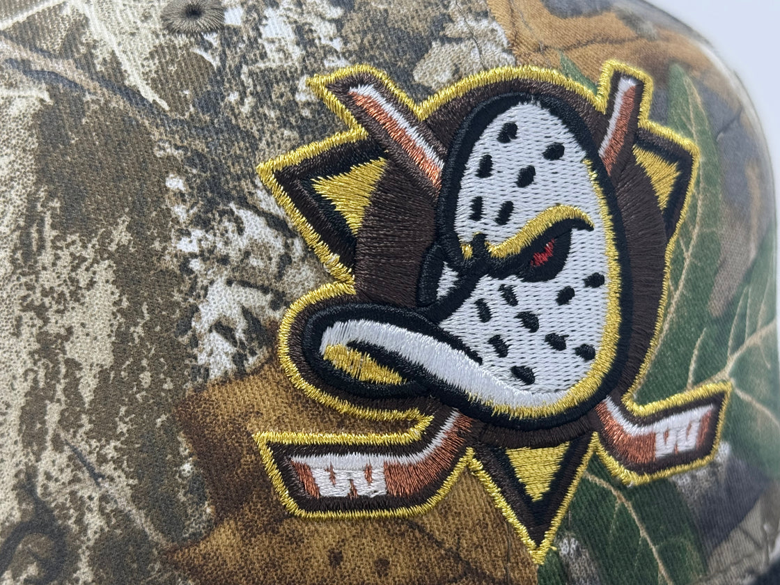 Anaheim Ducks Stanley Cup Champions Fitted Hats-Real Tree