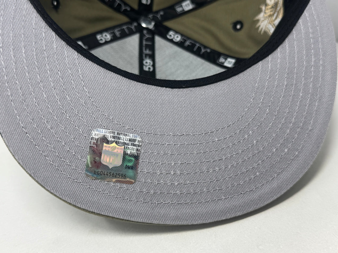 New York Giants 75th Anniversary NFL Fitted Hat-Woodland Camouflage