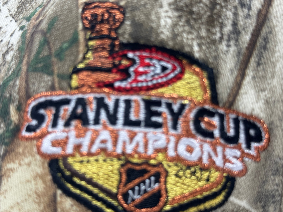 Anaheim Ducks Stanley Cup Champions Fitted Hats-Real Tree
