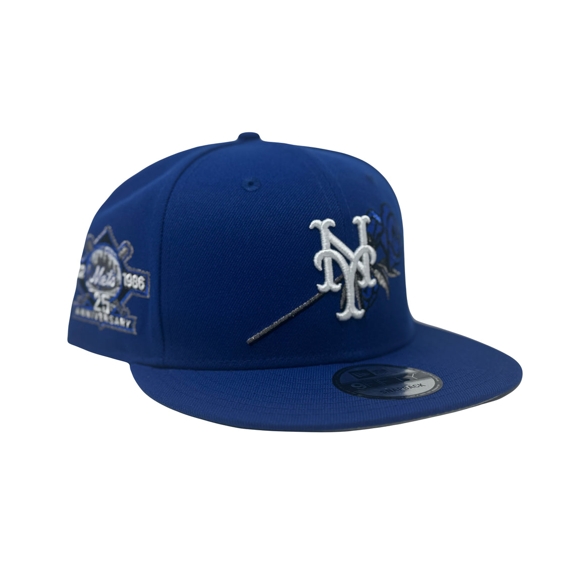 New York Mets 25th Anniversary Flower Pack Royal Blue Snapback Hats