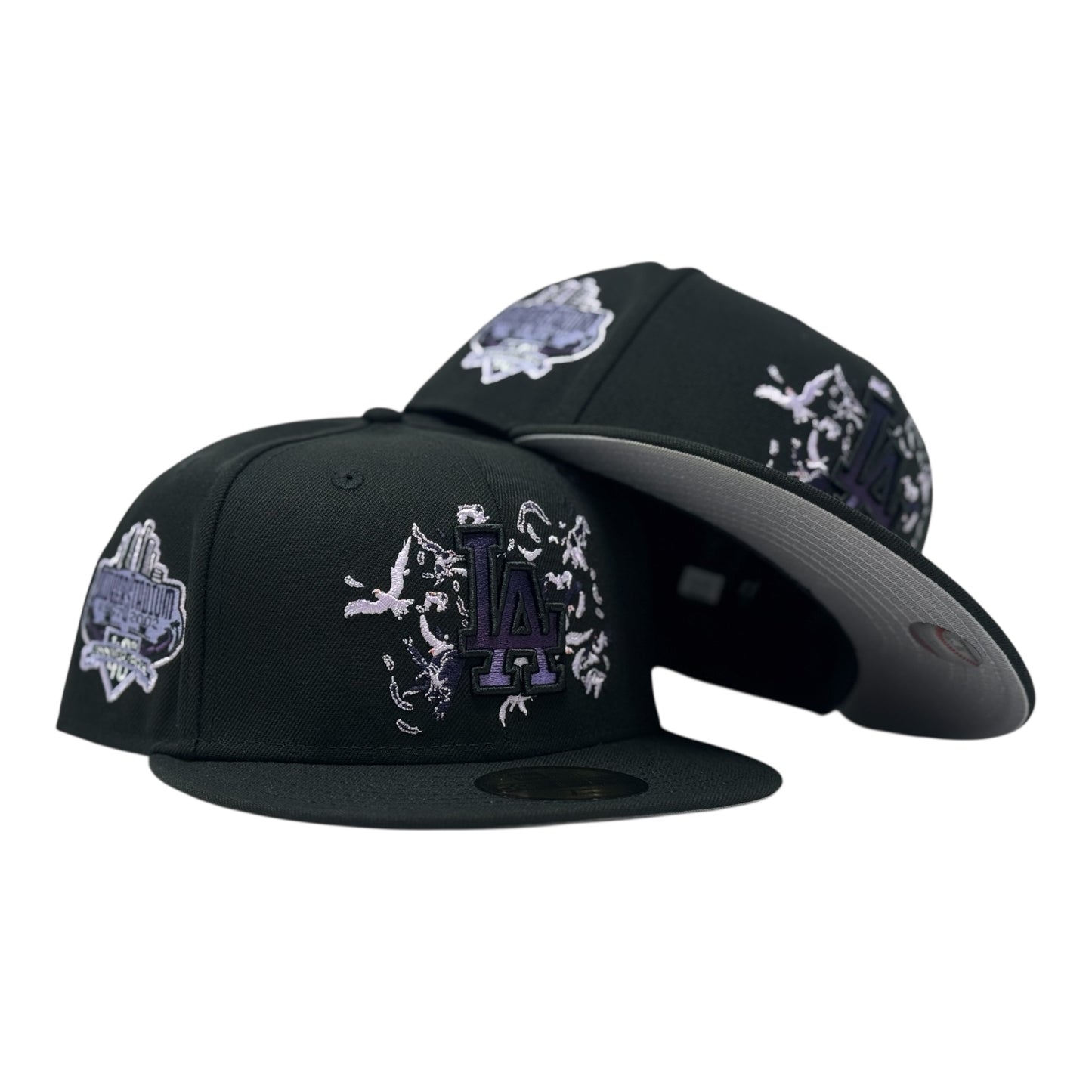 Los Angeles Dodgers "Halloween Pack" Fitted Hats- Black Purple