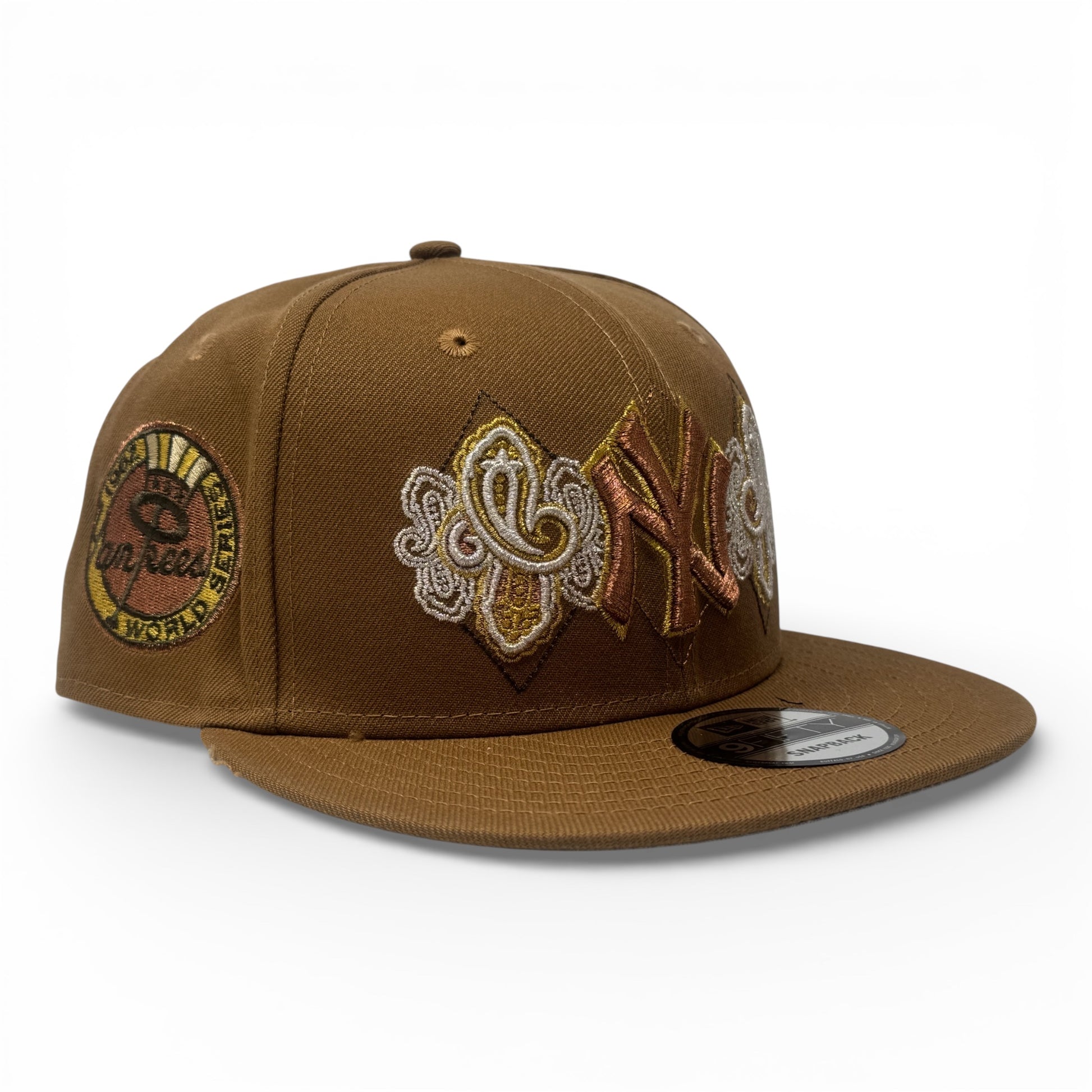 New York Yankees 1962 World Series Paisley Print Snapback Hat-tiramisu