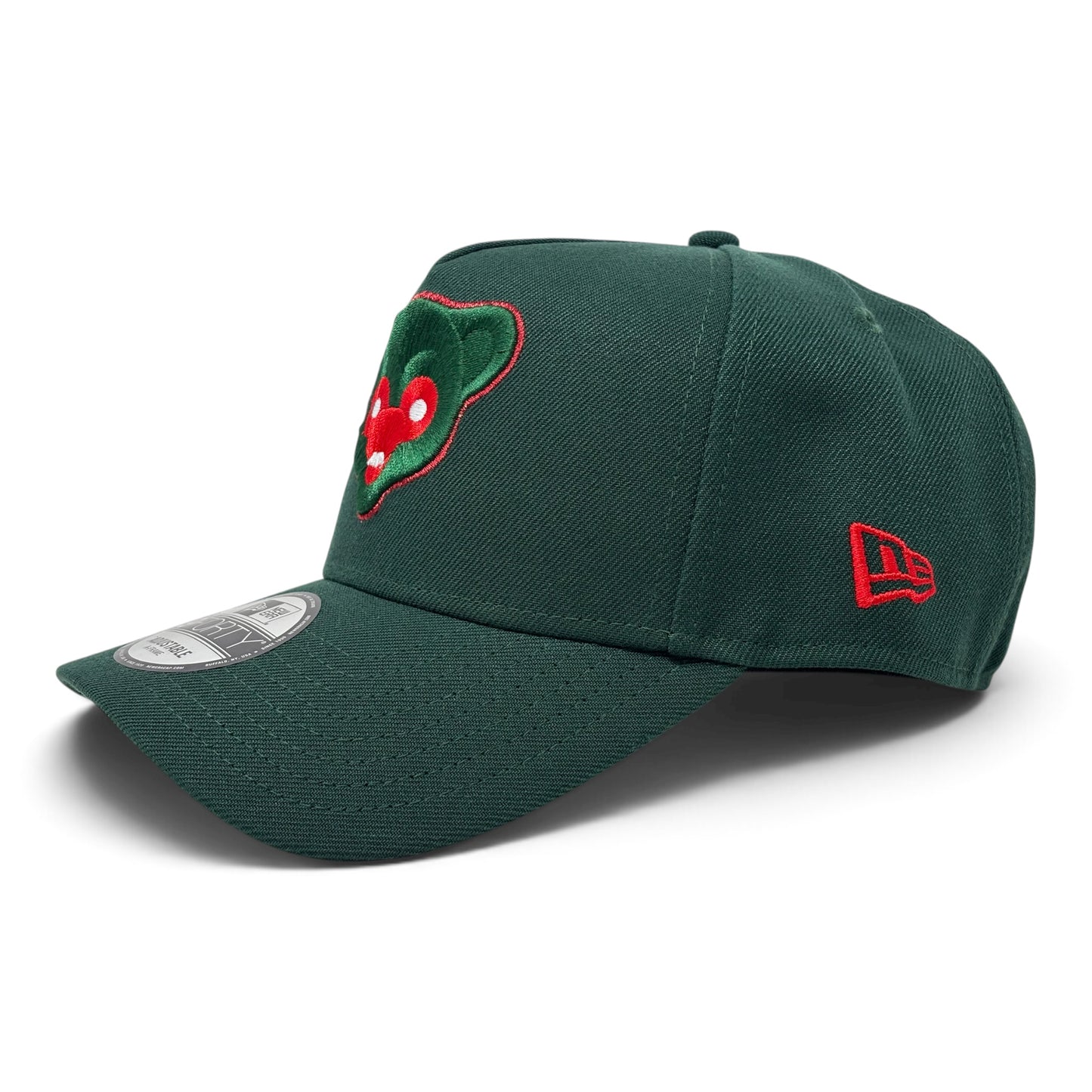 Chicago Cubs " Be Alert for Foul Balls" 9Forty A-Frame Snapback Hats-Forest Green