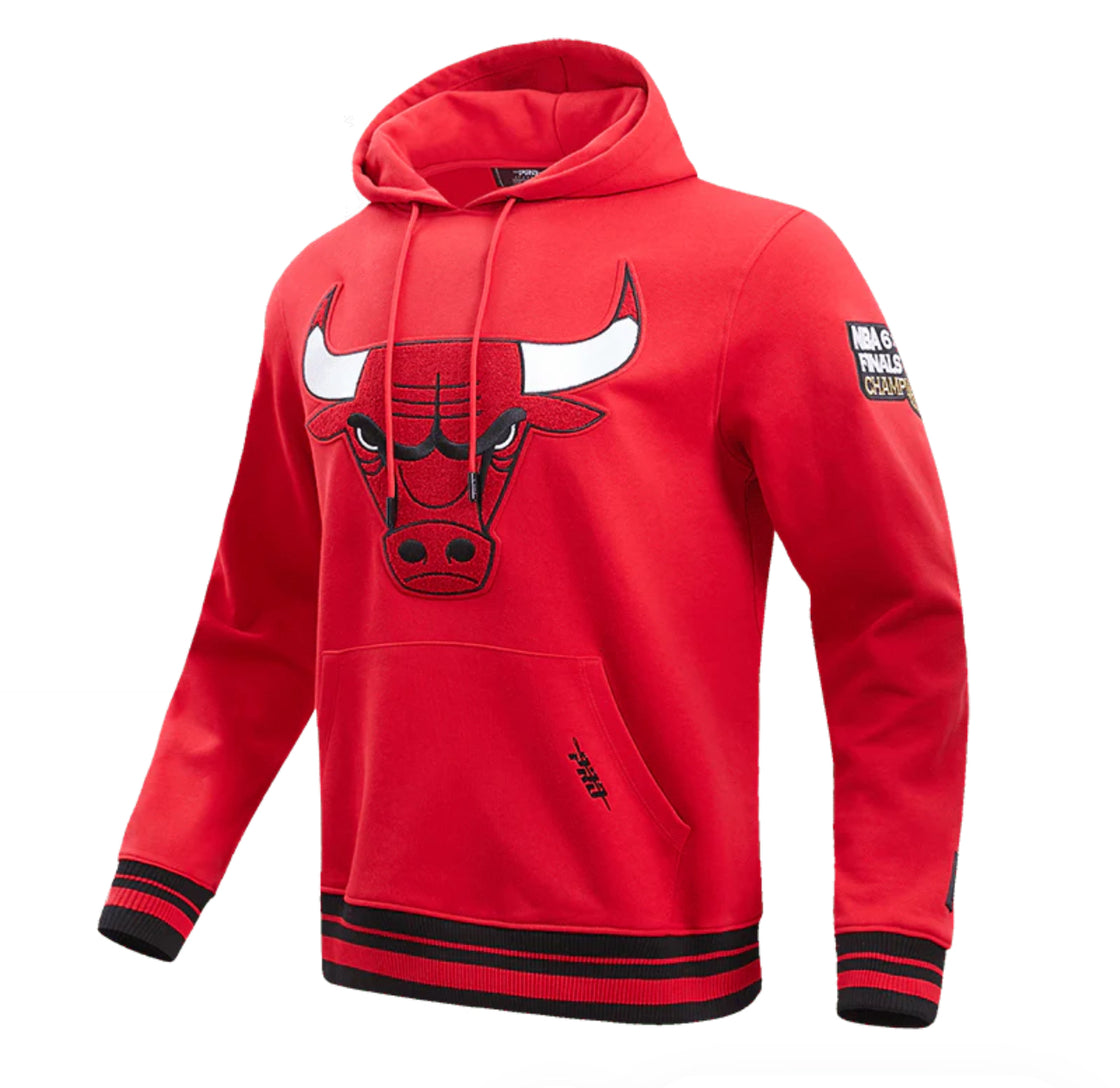 Men's Chicago Bulls Pro Standard Red Retro Classic Pullover Hoodie