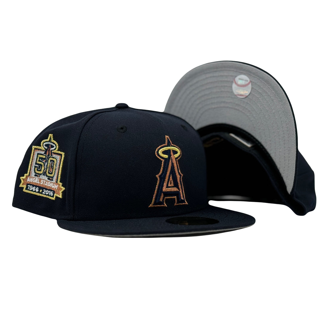 Los Angeles Angels 50th Anniversary Navy Blue 59Fifty New Era Fitted Hat