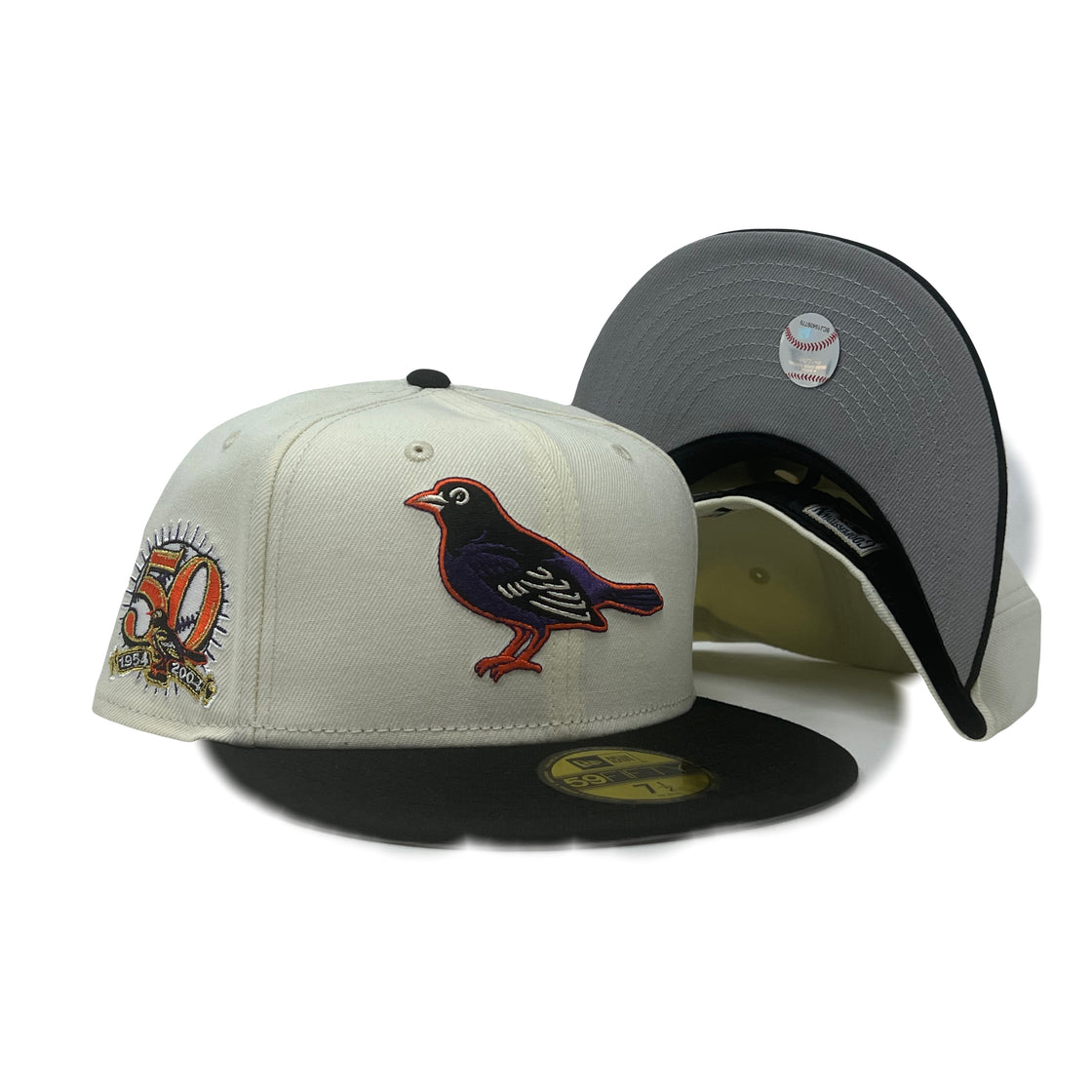 Baltimore Orioles 50th Anniversary NFL Crossover 5950 New Era Fitted Hat