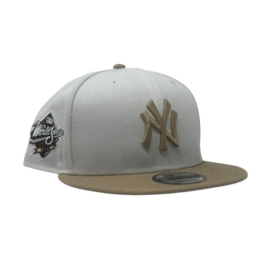 New York Yankees 1999 World Series Snapback Hats-White Camel