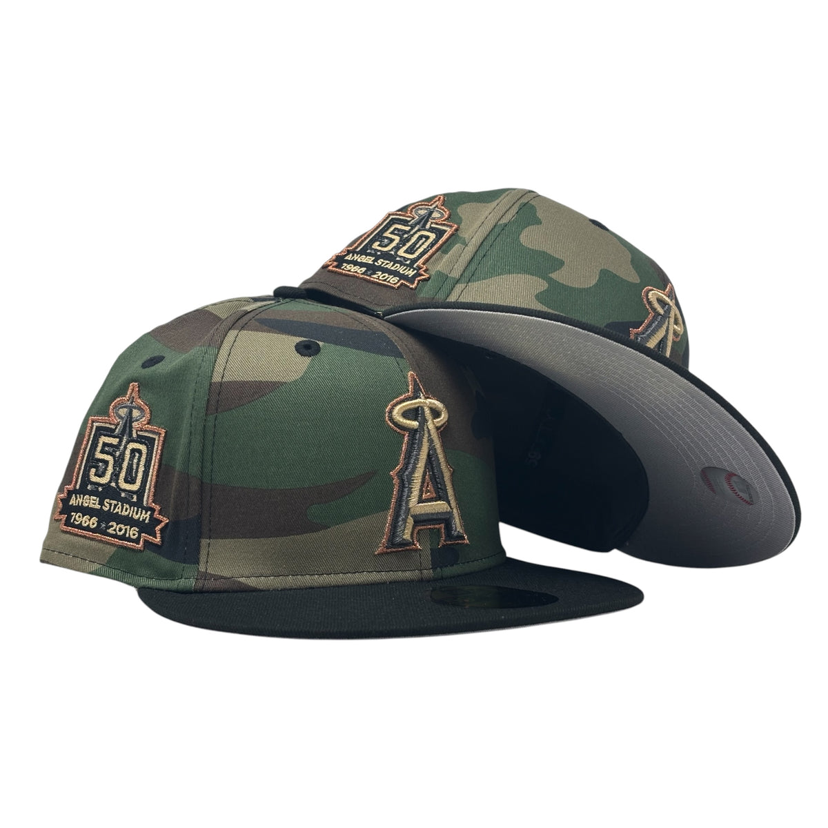 Los Angeles Angels 50th Anniversary Camouflage/Black New Era Fitted Hat