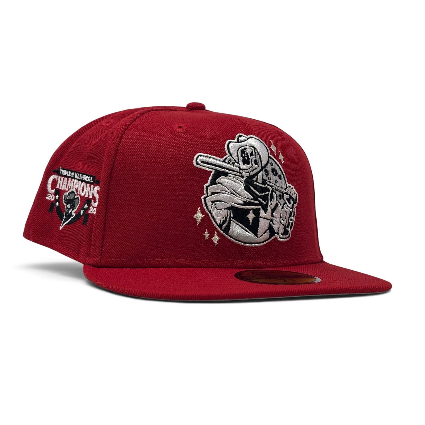 Houston Sugar Land Space Cowboys Triple A National Champions Fitted-Red