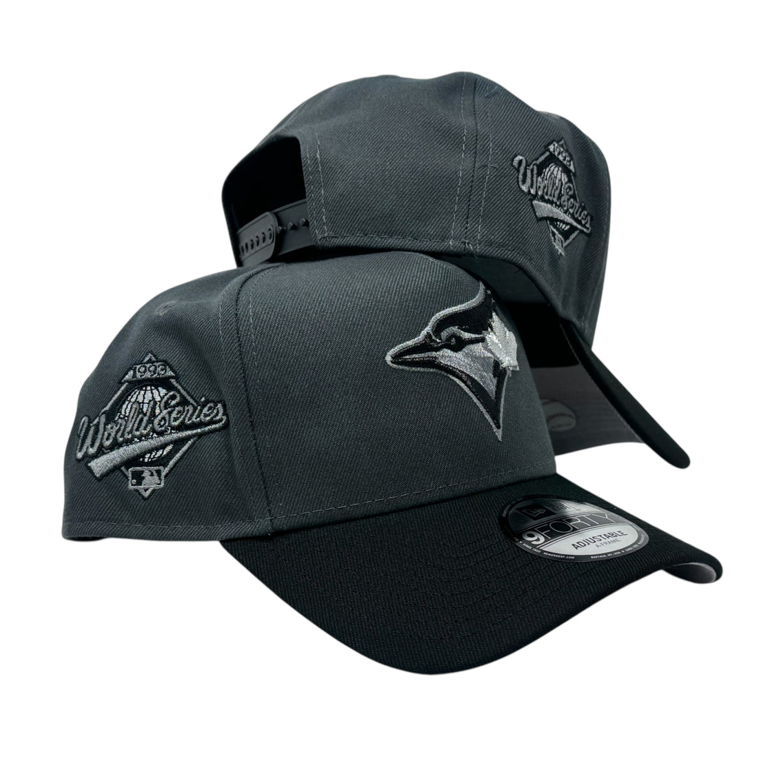 Toronto Blue Jays 1993 World Series A-Frame Adjustable  Hat-Dark Gray/Black