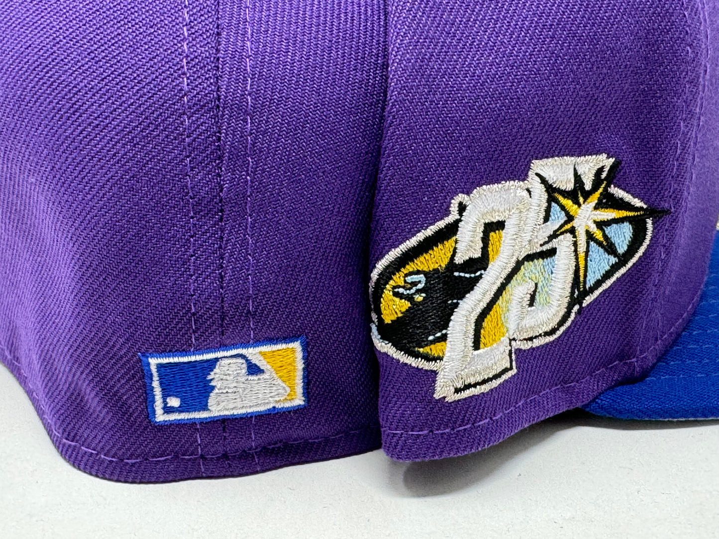 Tampa Bay Devil Rays 25th Anniversary Sparkling Grape Royal New Era Fitted Hat