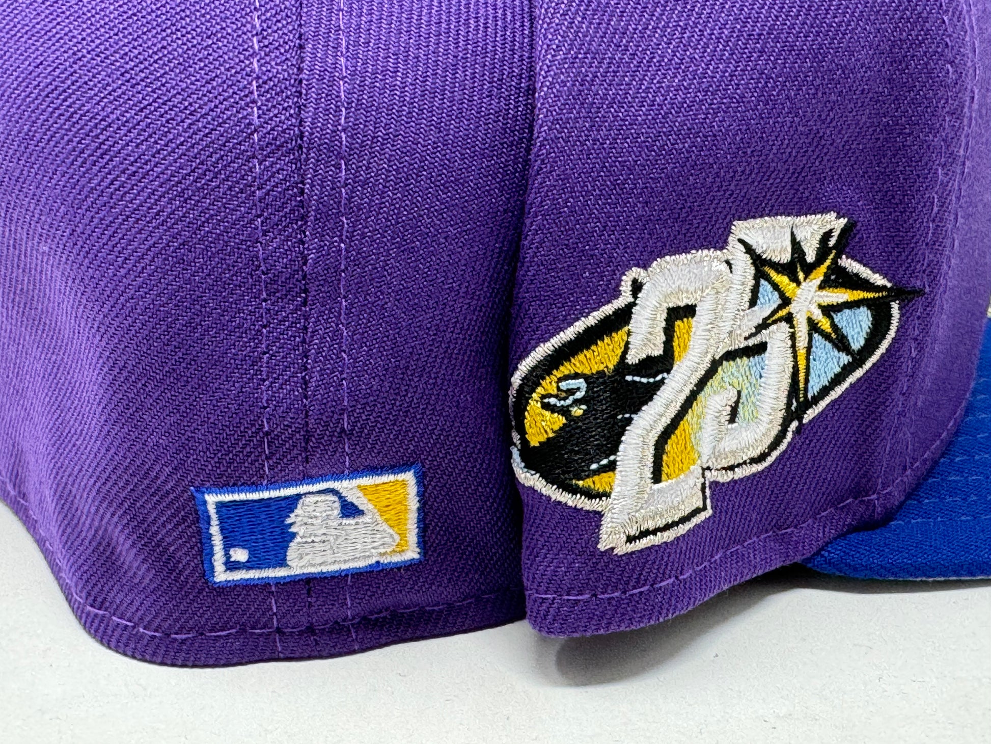 Tampa Bay Devil Rays 25th Anniversary Sparkling Grape Royal New Era Fitted Hat