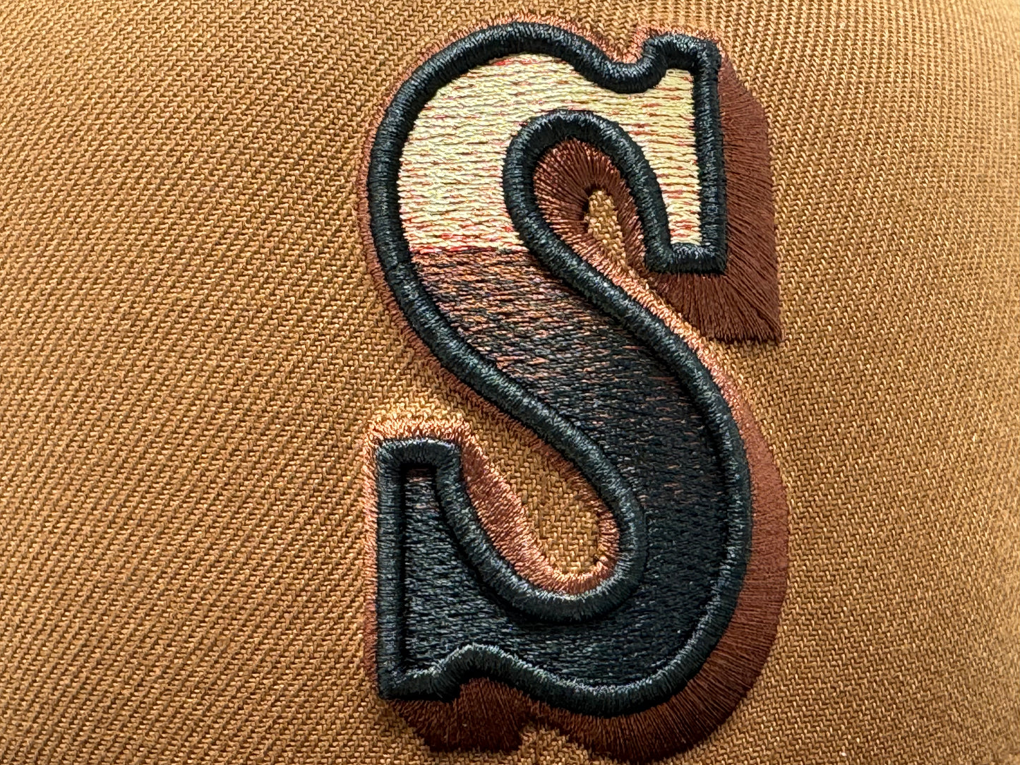 Seattle Mariners 40th Anniversary Gradient Logo Fitted Hats-Pearlized LX